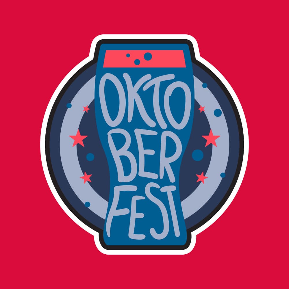 Oktoberfest Beer Glass by Marika Barsrsind — canvas wall art