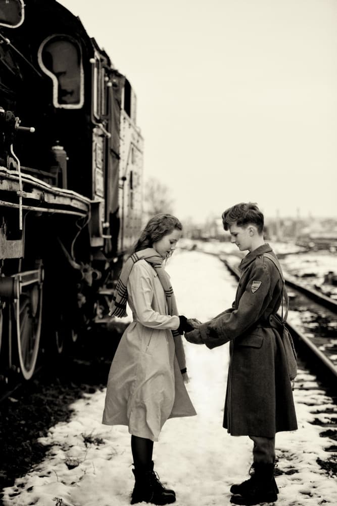Emotional Train Farewell by Mihai Bogdan R — canvas wall art