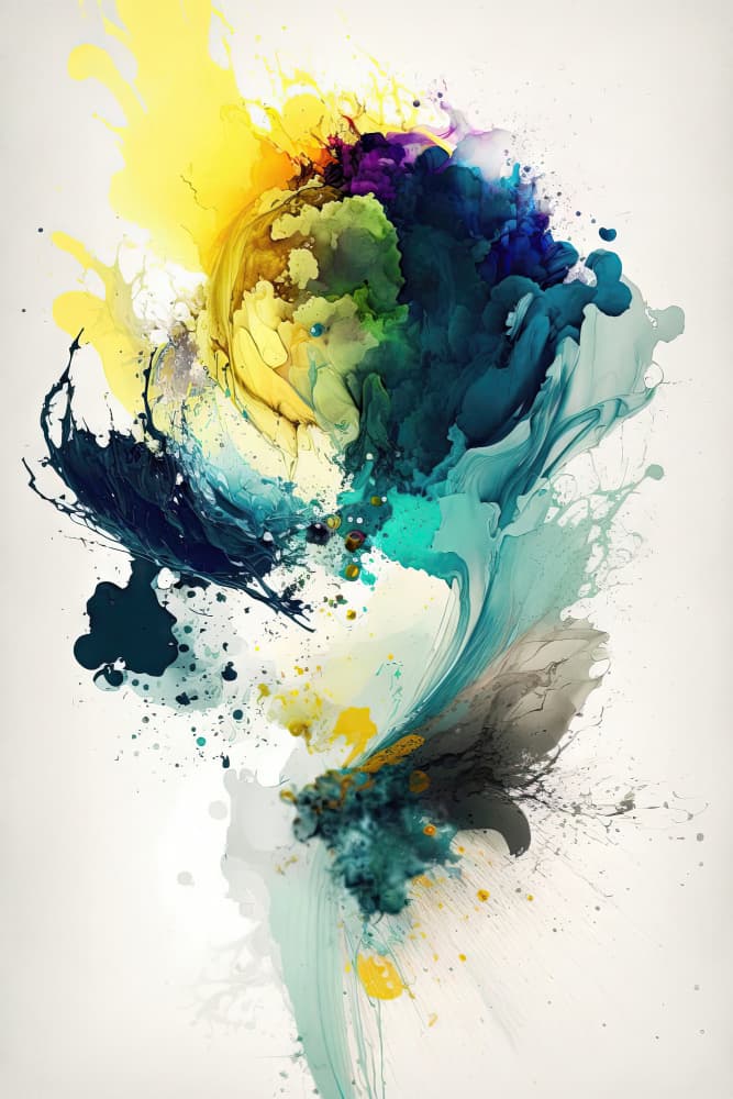 Vibrant Color Splash by Mauro — canvas wall art