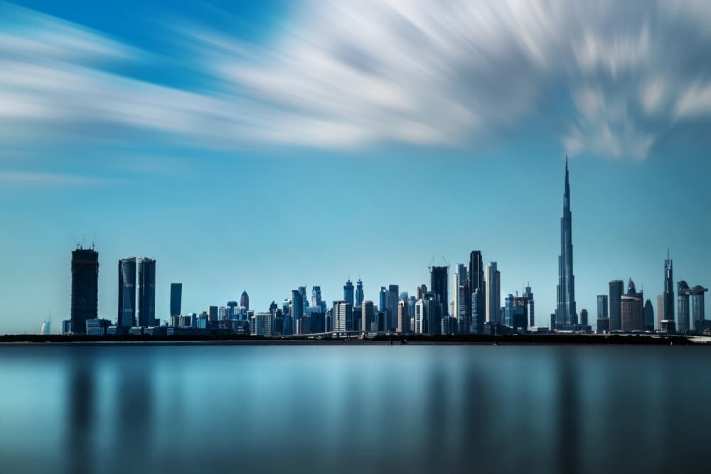 Iconic Dubai Skyline by Jie Jin — canvas wall art