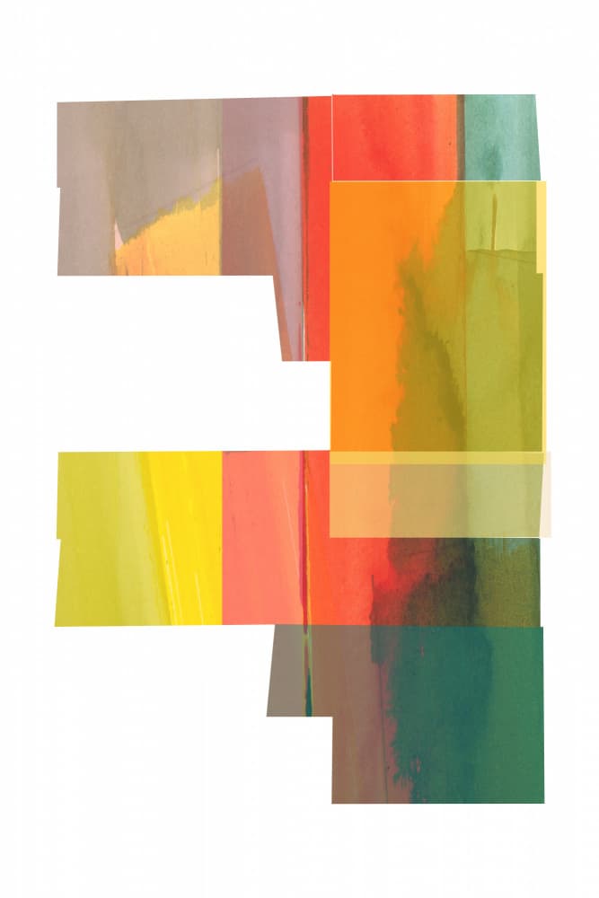 Abstract Color Layers by cartissi — canvas wall art