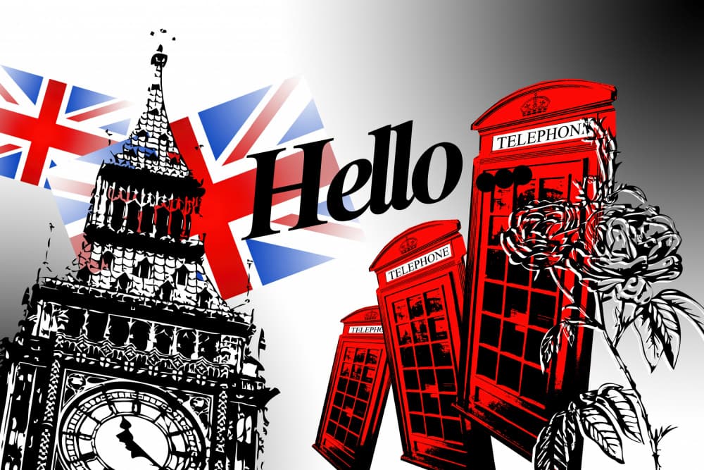 Hello London Icons by Rafal Kulik — canvas wall art