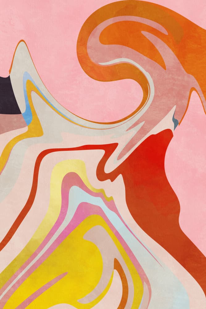 Organic Bauhaus Waved2 by Ana Rut Bre — canvas wall art