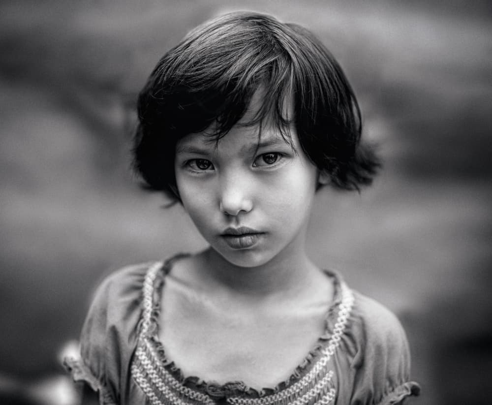 Pensive Young Girl by Svetlana Melik-Nubarova — canvas wall art