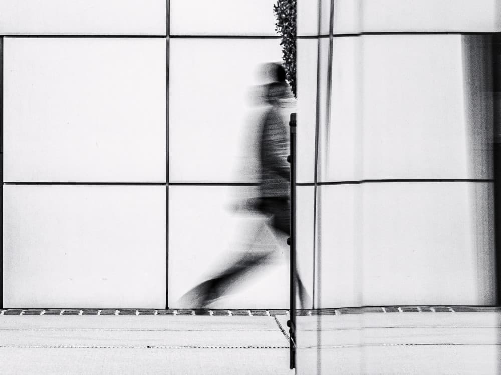 Urban Motion Blur by Adam Street Photographer — canvas wall art