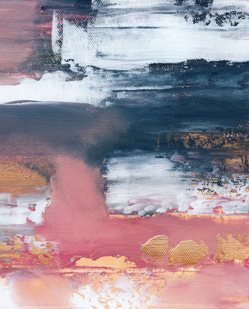 Gold Blush Abstract Layers by Elisabeth Fredriksson — canvas wall art