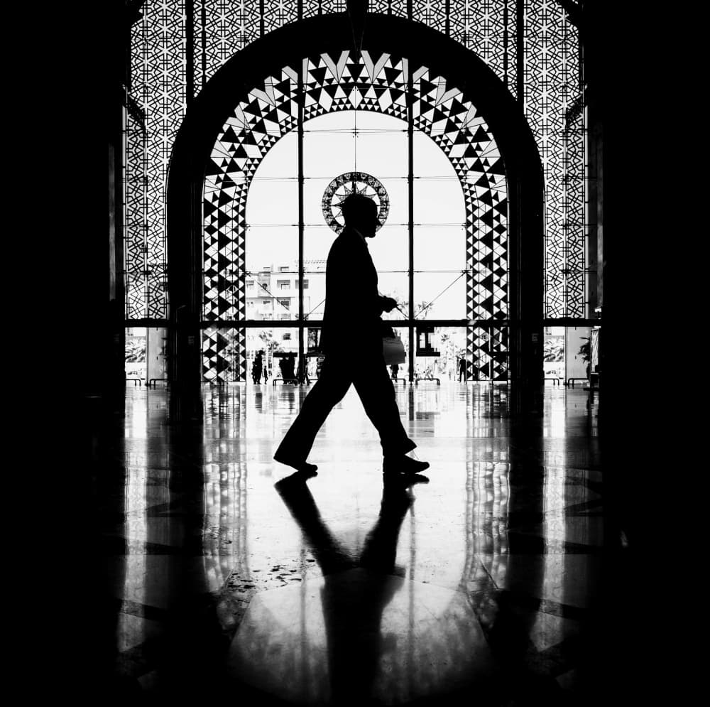Reflective Archway Walk by Magdalena Roeseler — canvas wall art