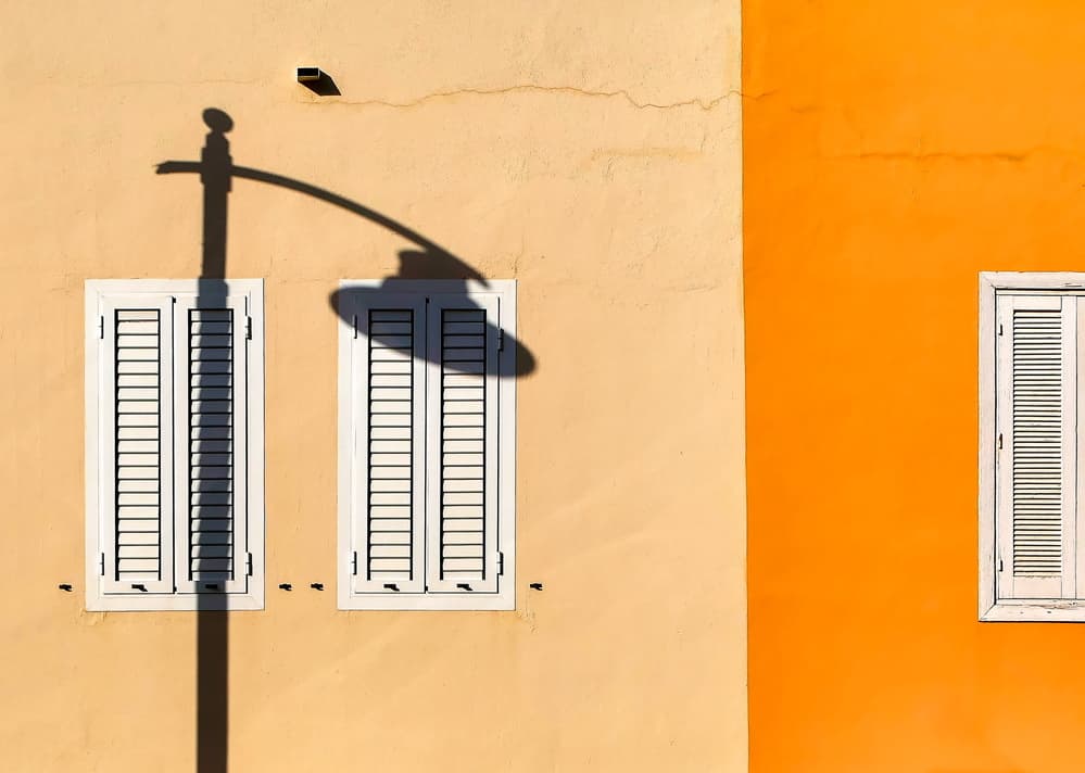 Sunny Architectural Shadows by Markus Auerbach — canvas wall art