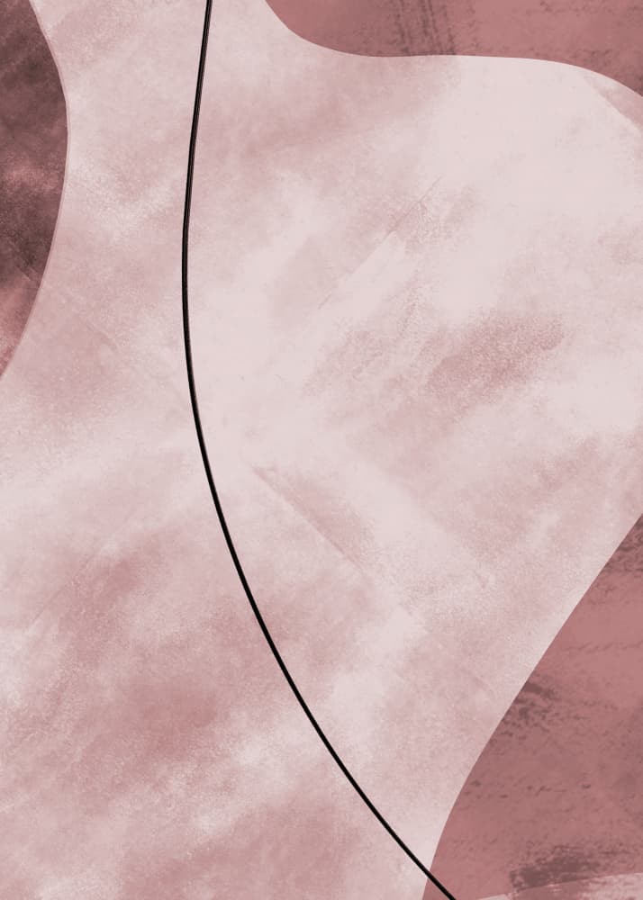 Blush Organic Curves by Pictufy Studio II — canvas wall art