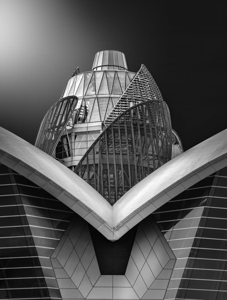 Modern Geometric Structure by Antoni Figueras — canvas wall art