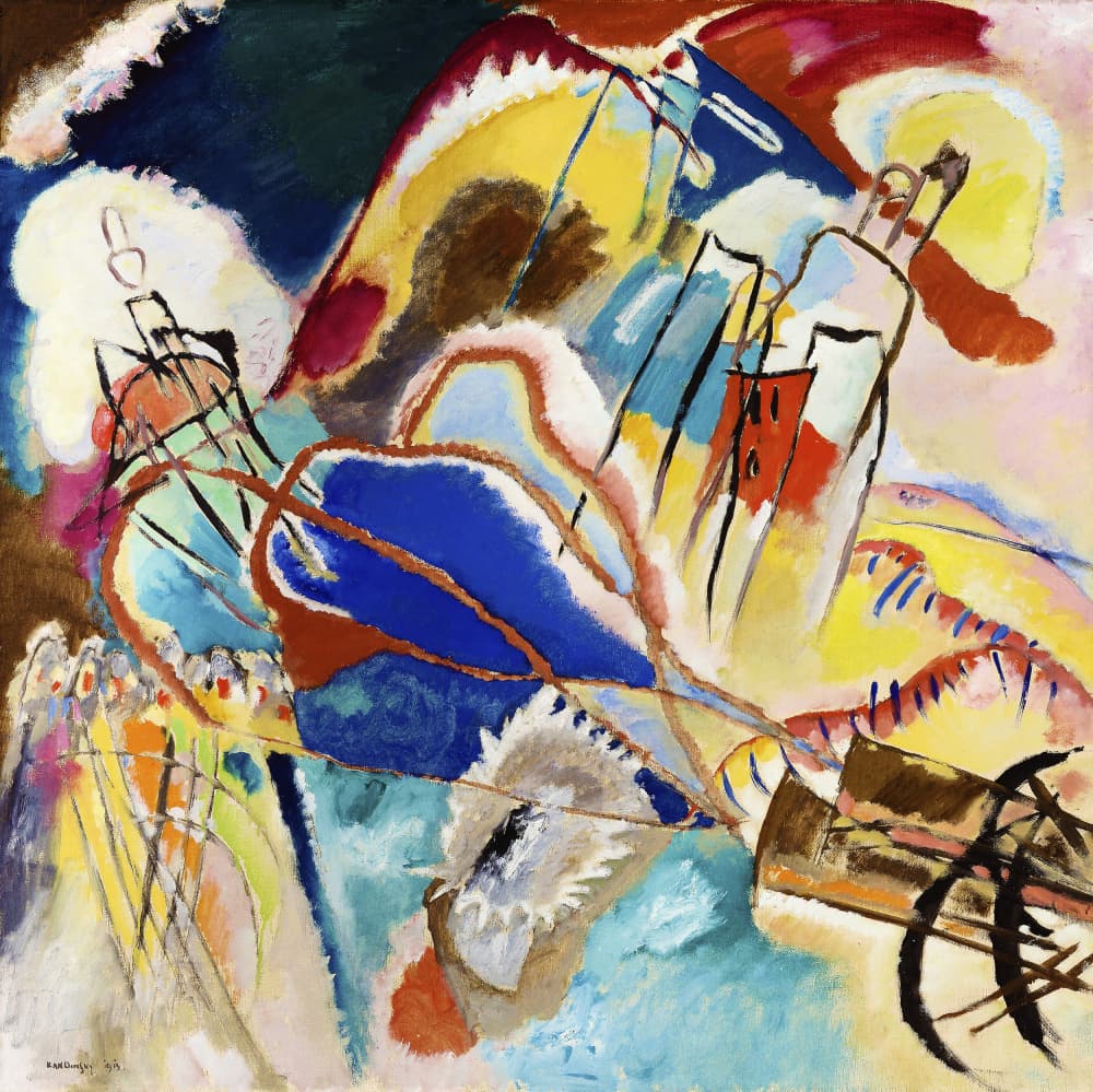 Improvisation No. 30 (1913) by Wassily Kandinsky — canvas wall art
