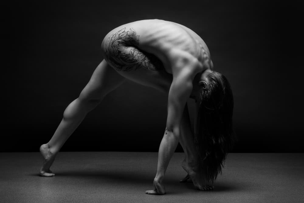Dramatic Nude Form by Anton Belovodchenko — canvas wall art