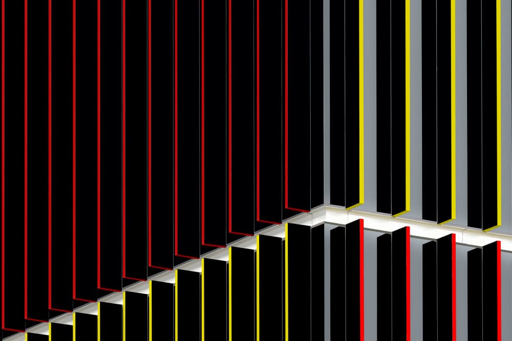 Geometric Building Lines by wiebe wilbers — canvas wall art