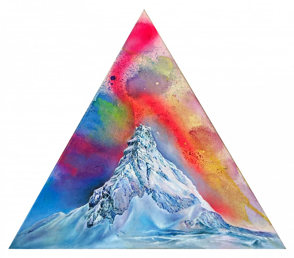 Colorful Mountain Summit by Anne Wölk — canvas wall art