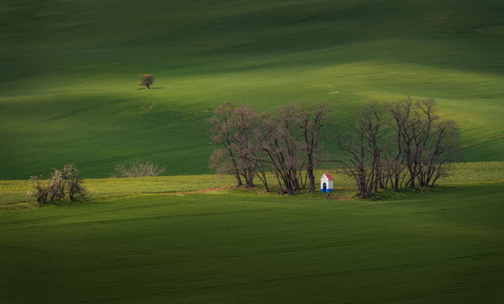 The Chapel of Saint Barborka, Moravian Tuscany by Ivo Mateju — canvas wall art