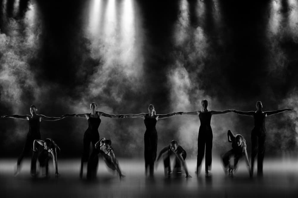 Dramatic Dance Performance by Rob Li — canvas wall art