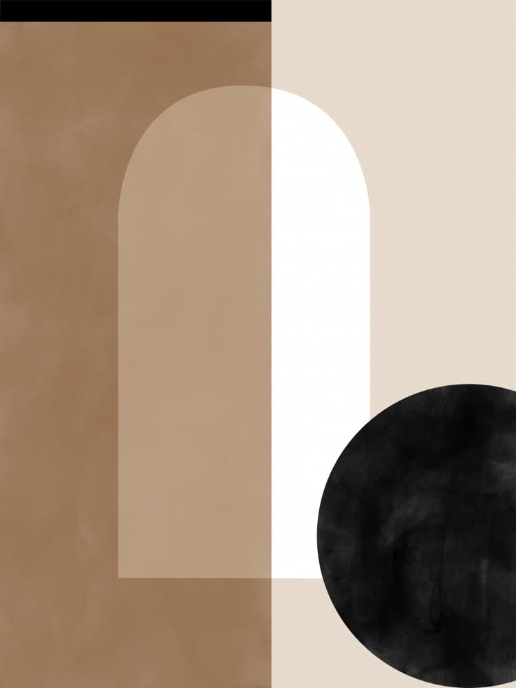 Abstract Arch Circle by Elena Ristova — canvas wall art
