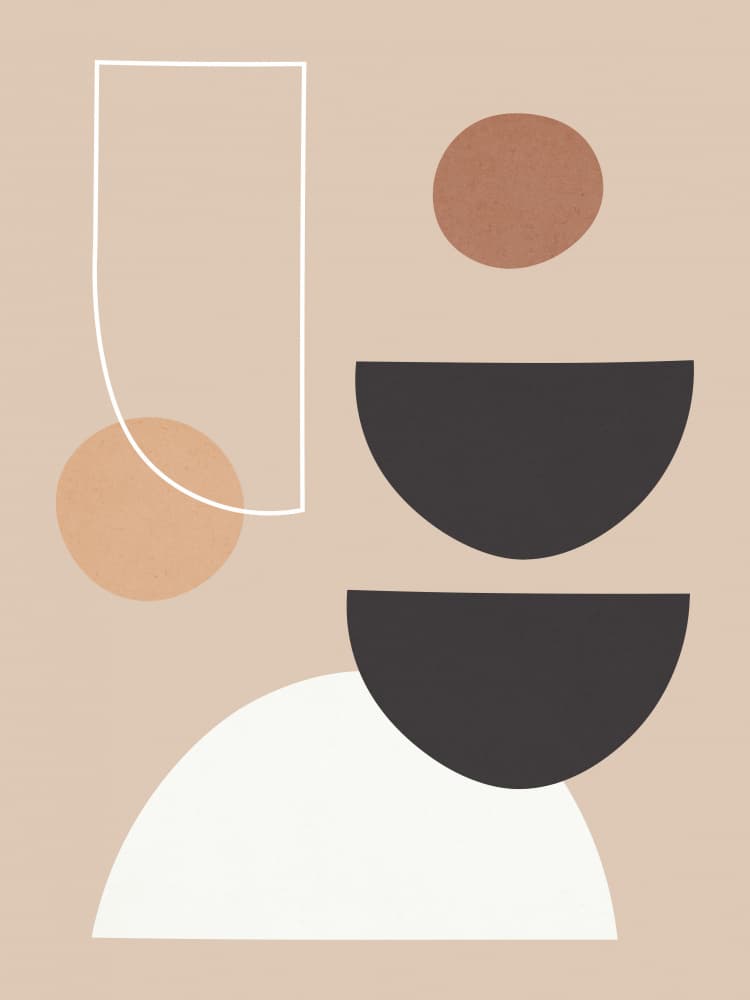 Modern Minimalist Shapes by Vitor Costa — canvas wall art