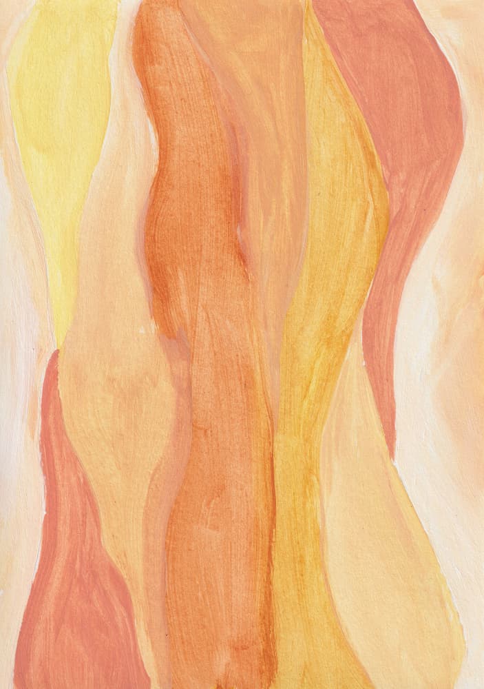 Warm Abstract Curves by Soniya Vijayakumar — canvas wall art