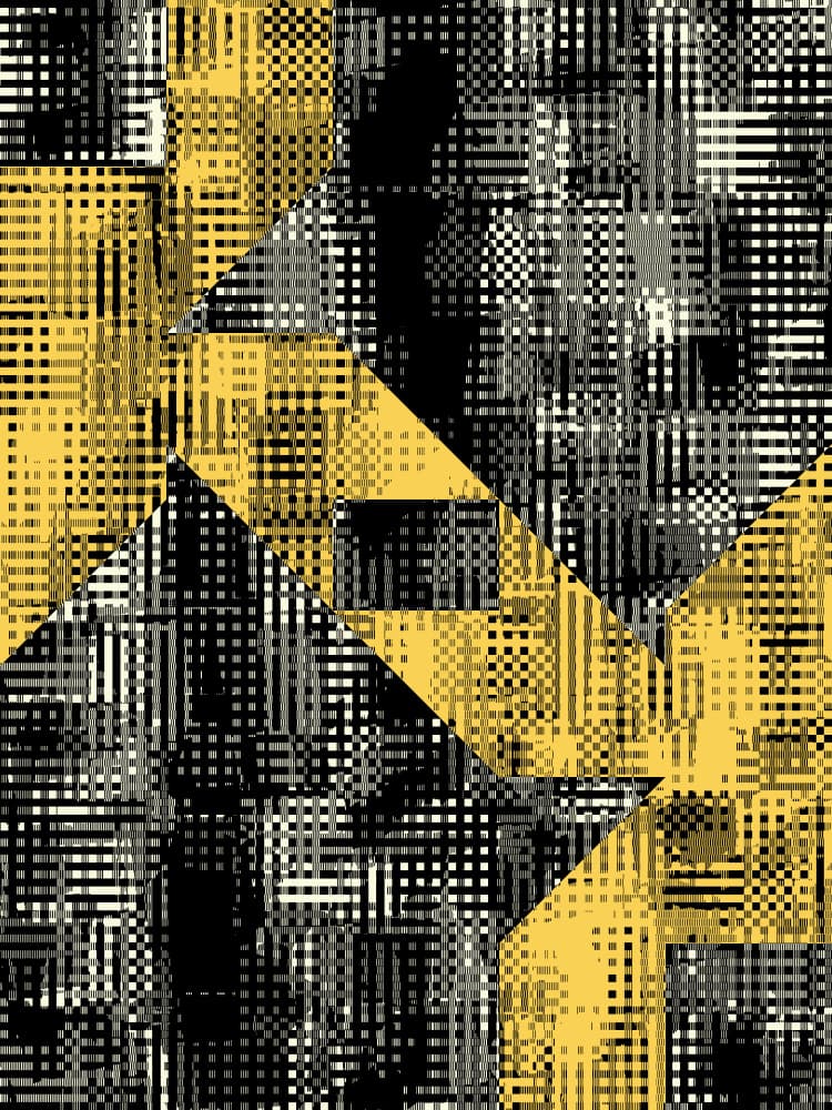 Modern Geometric Mosaic by Petr Strnad — canvas wall art