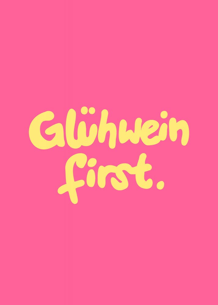 Glühwein First by Studio Memb — canvas wall art