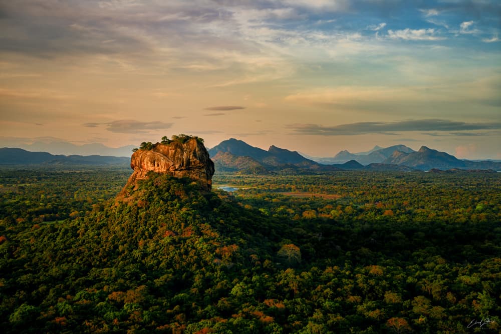 Ancient Sigiriya Rock Fortress by Elaad Zolberg — canvas wall art