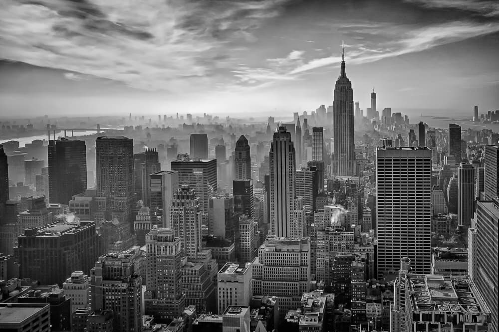 Empire State Cityscape by Stefan Schilbe — canvas wall art