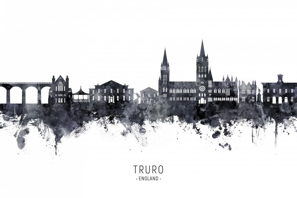 Truro England Skyline by Michael Tompsett — canvas wall art