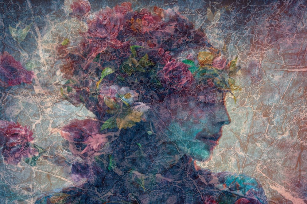 Ethereal Floral Woman by Yasutaka Sameshima — canvas wall art