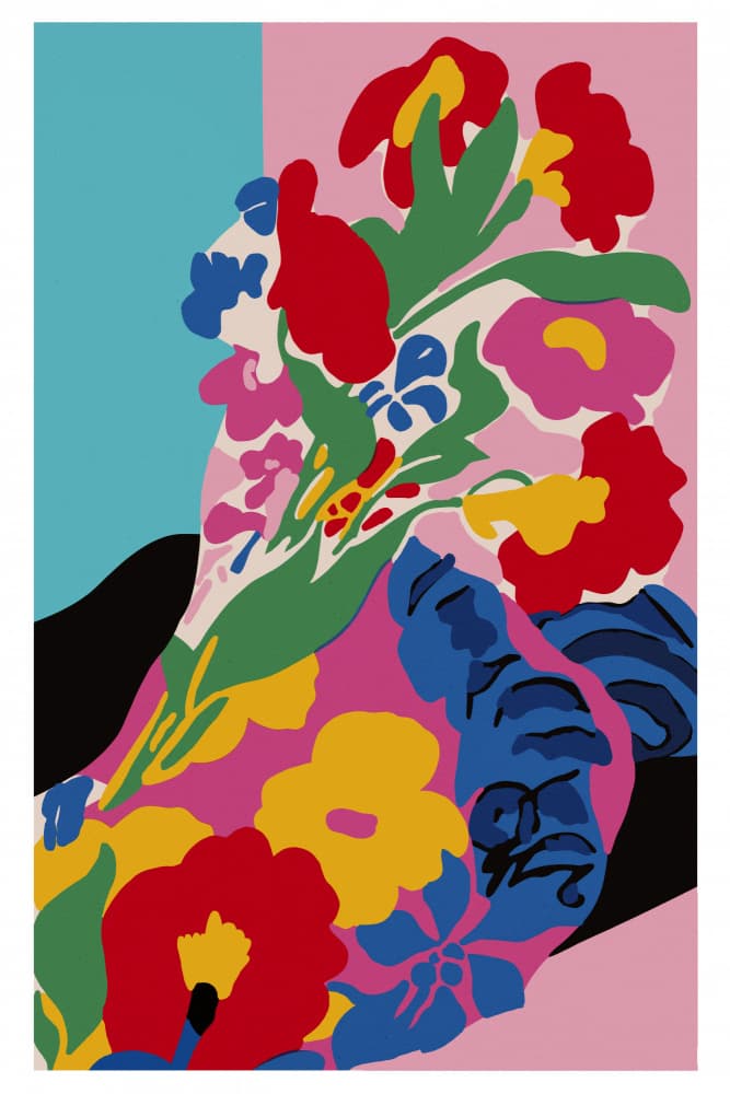 Vibrant Blossoms by Treechild — canvas wall art