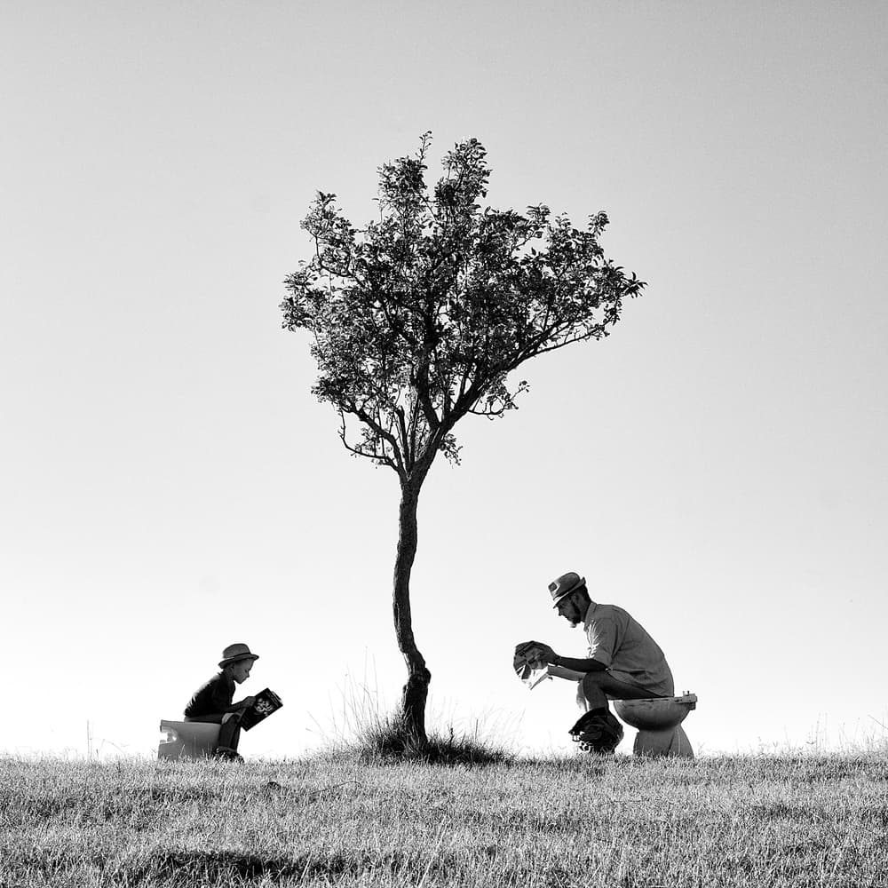Father Son Baseball by Carlo Ferrara — canvas wall art