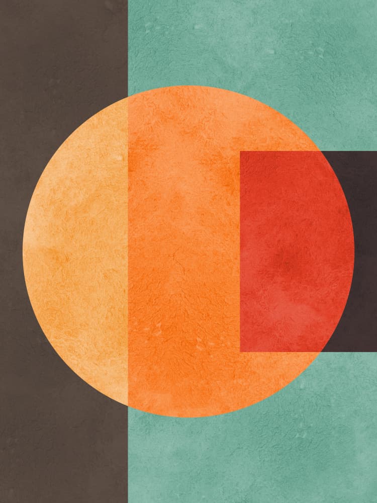 Abstract Color Block Design by Vitor Costa — canvas wall art