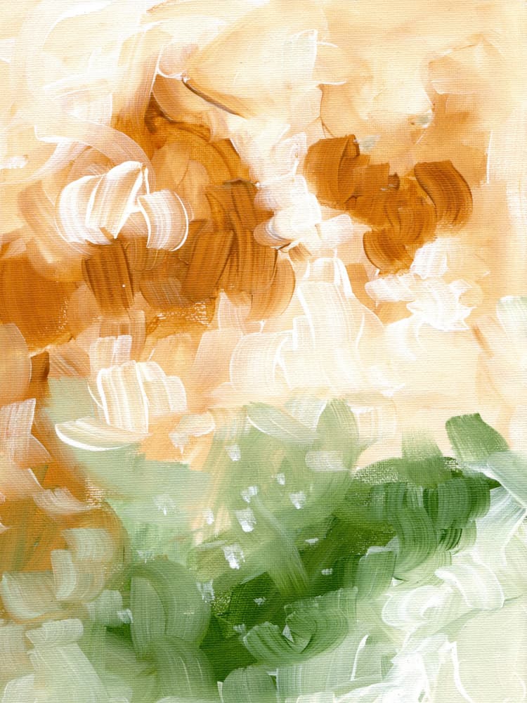 Earthy Green Serenity by Ejaaz Haniff — canvas wall art