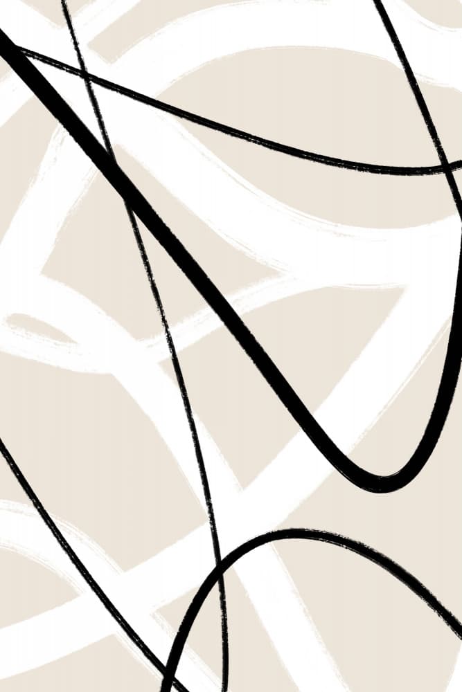 Fluid Line Dance by uplusmestudio — canvas wall art