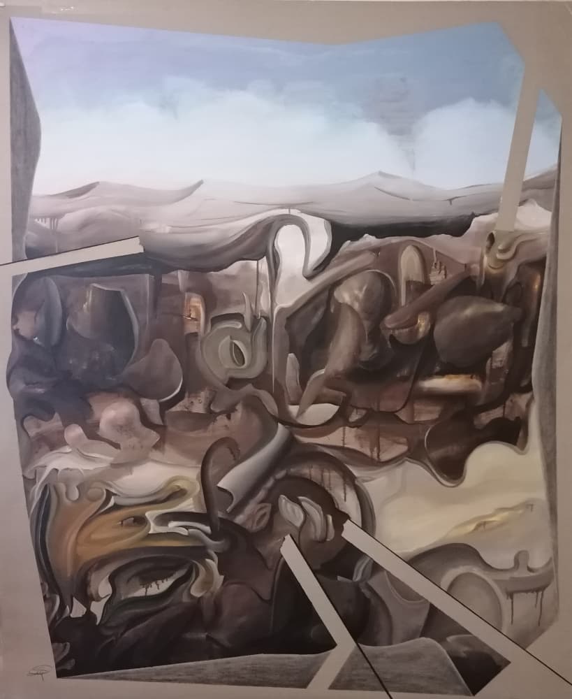 Surreal Abstract Landscape by Stefano Mazzolini — canvas wall art