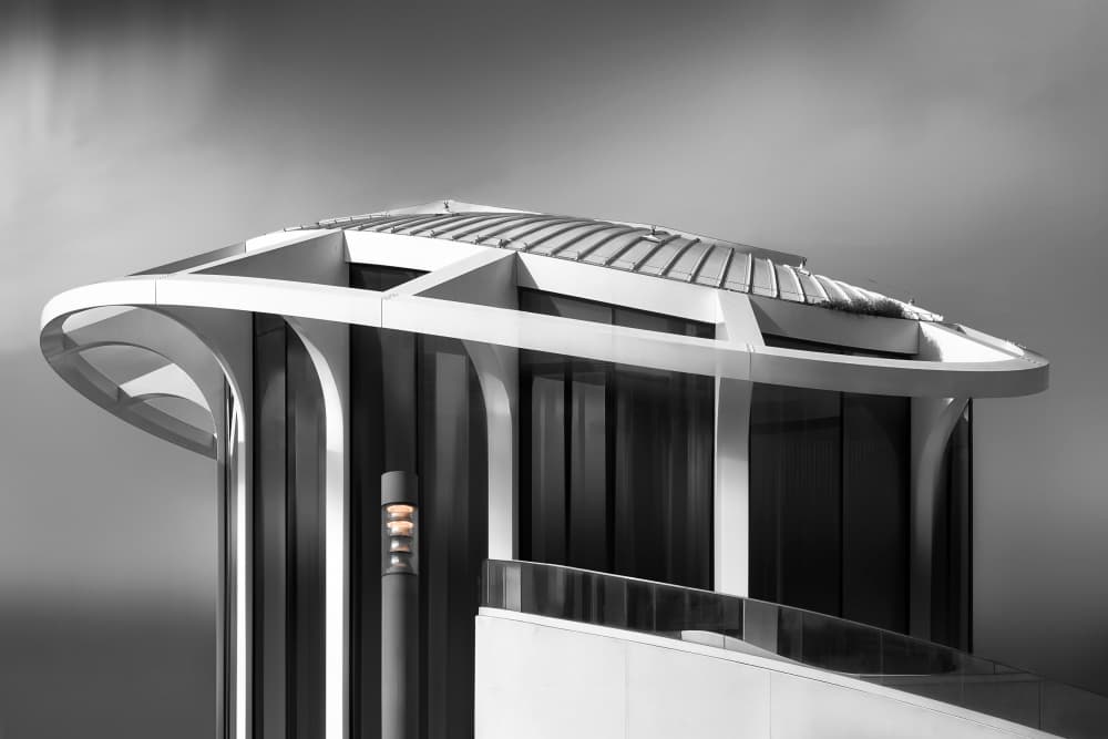 Modern Architectural Curves by Hans-Wolfgang Hawerkamp — canvas wall art