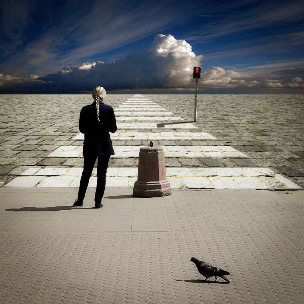 Infinite Path Waiting by Evgenii Novichikhin — canvas wall art