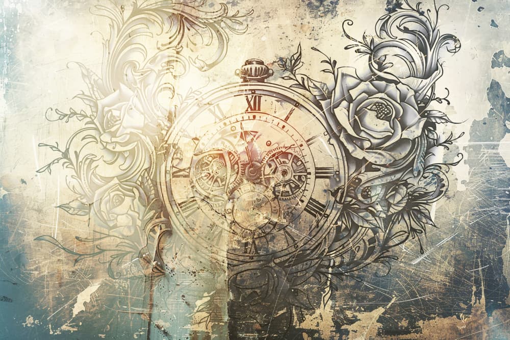 Vintage Ornate Clock by Rafal Kulik — canvas wall art