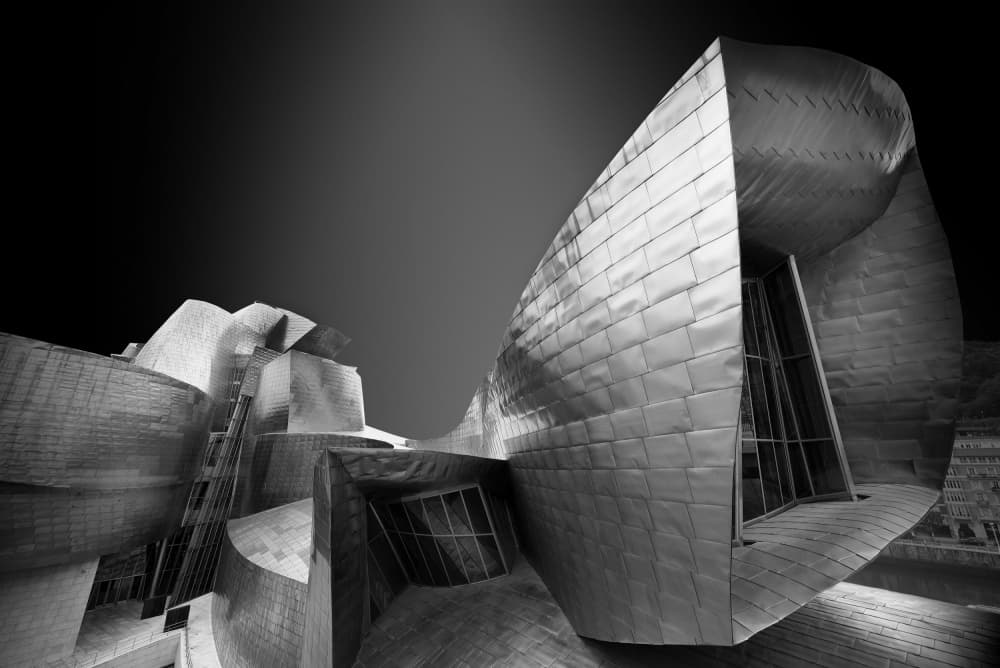Curved Metal Architecture by Jorge Pimenta — canvas wall art