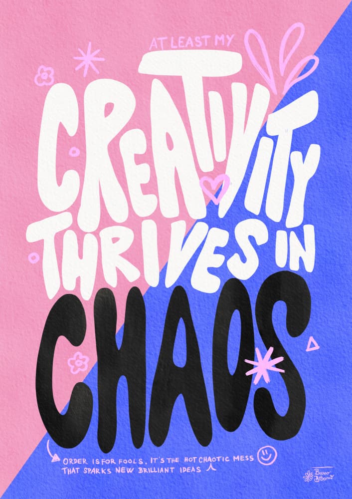 Colorful Creativity Chaos by Baroo Bloom — canvas wall art