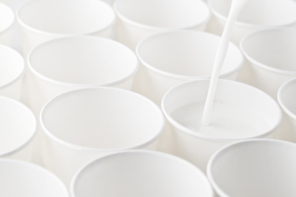 Pouring Milk Cups by Suzuhiko Suzuki — canvas wall art