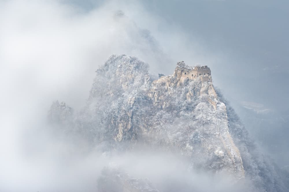 Great Wall Misty Peaks by Simoon — canvas wall art