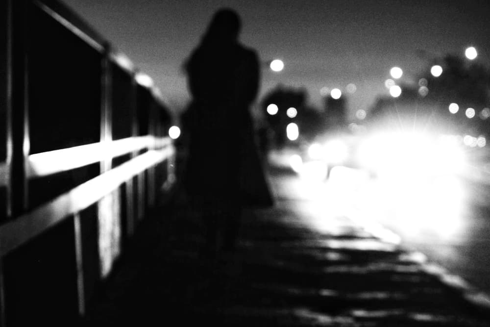 Night City Silhouette by Ali Ayer — canvas wall art