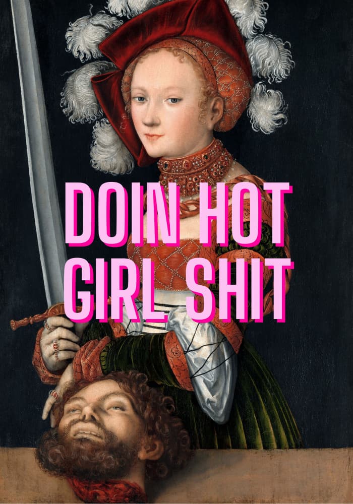 Hot Girl Warrior by Athene Fritsch — canvas wall art