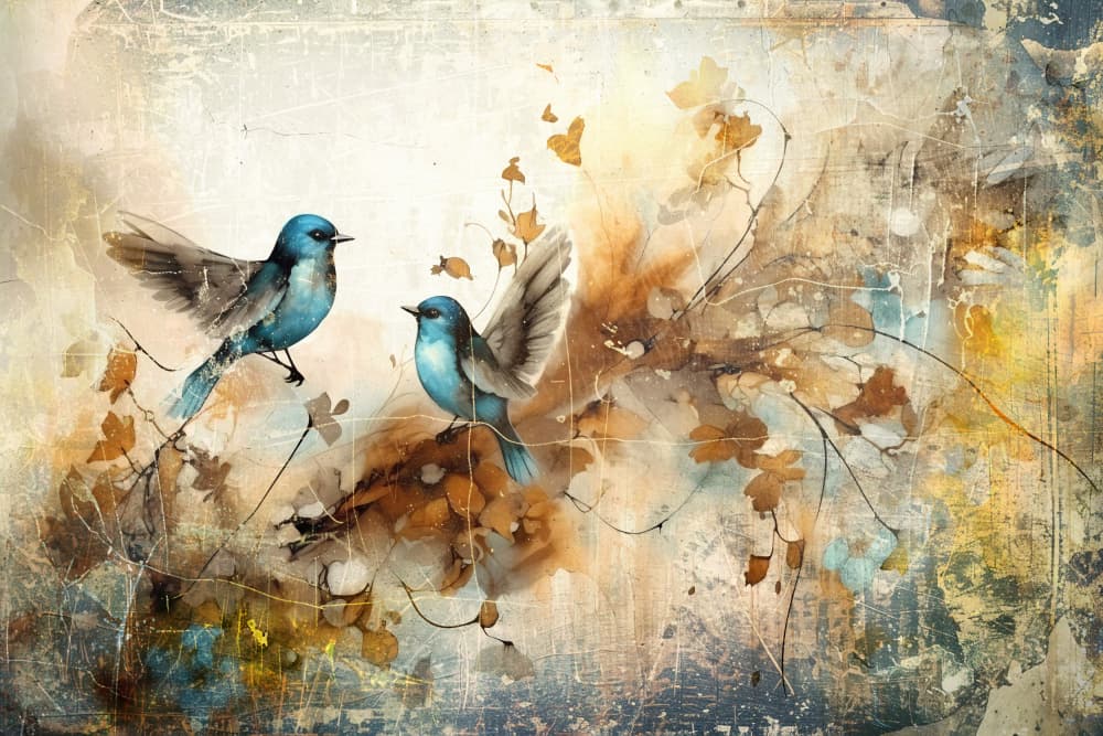 Jungle Leaves Art Illustration Wallart 33 by Rafal Kulik — canvas wall art