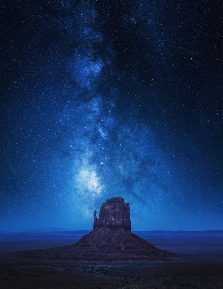 Milky Way Over Monument Valley by Juan Pablo de Miguel — canvas wall art