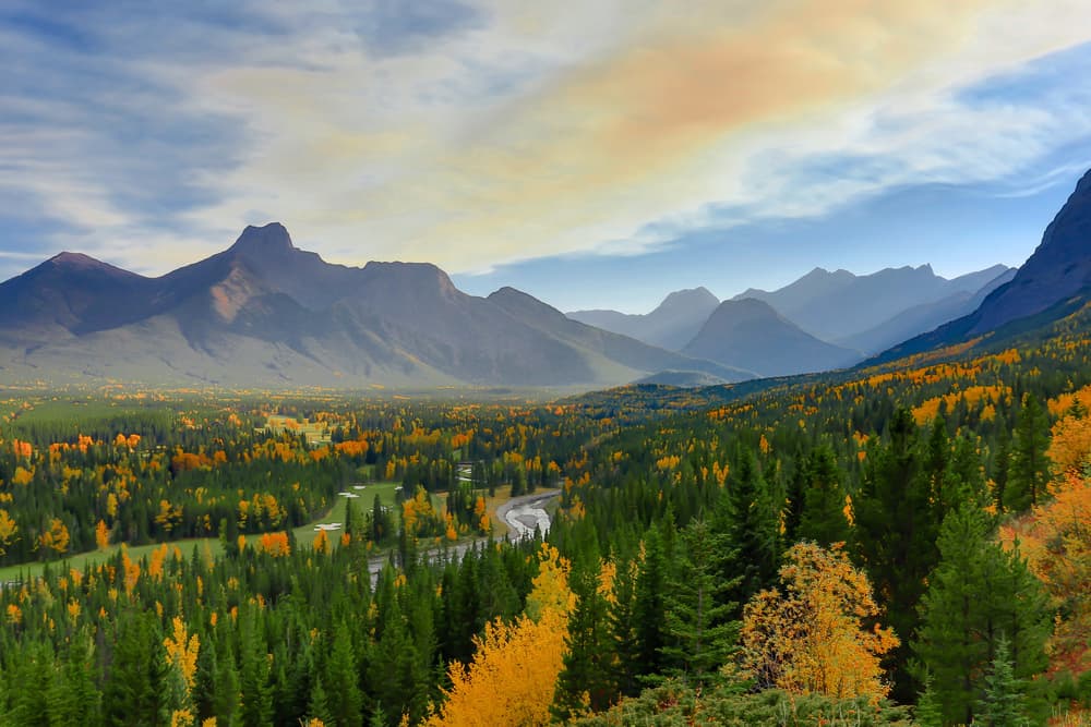 Autumn Mountain Valley by Ugur Erkmen — canvas wall art