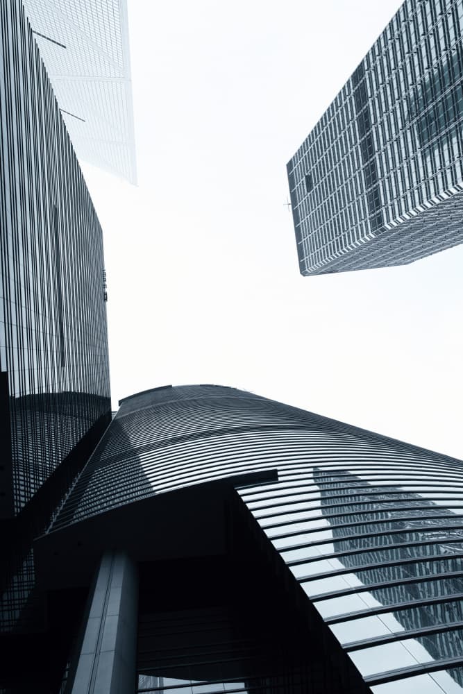 Soaring City Architecture by Lynann Colligan — canvas wall art