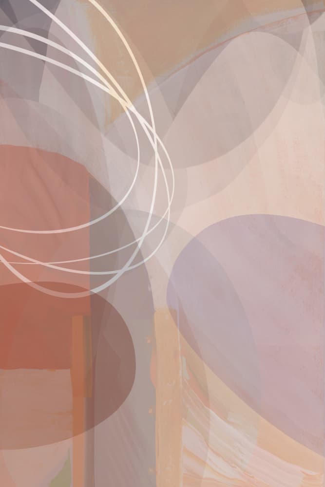 Soft Layered Abstract Shapes by cartissi — canvas wall art
