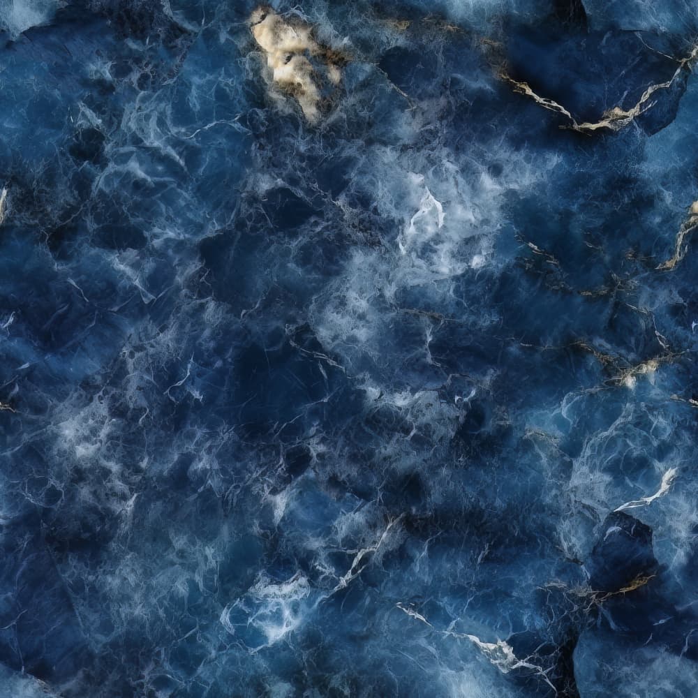Sapphire Veined Marble by Bilge Paksoylu — canvas wall art
